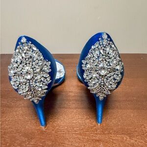 Badgley Mischka Royal Blue Crystal Heels